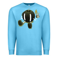 Ocean Blue self destruction Premium Sweatshirt - artisFamous