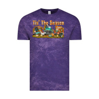 Cloud Purple thanksgiving tis' the season with trucks bbs Vintage Tee - BundleAndBundleShop