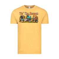 Vintage Mustard thanksgiving tis' the season with trucks bbs Vintage Tee - BundleAndBundleShop