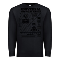 Black hot crazy matrix matrix Premium Sweatshirt - artisFamous