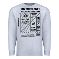 Heather Grey hot crazy matrix matrix Premium Sweatshirt - artisFamous
