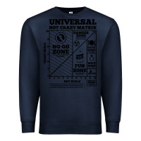 Navy hot crazy matrix matrix Premium Sweatshirt - artisFamous