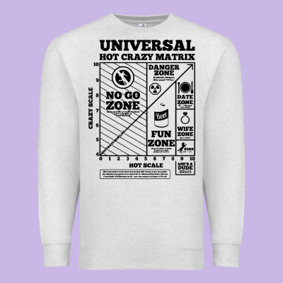 Hot Crazy Matrix Matrix Premium Sweatshirt Designed By Artisfamous