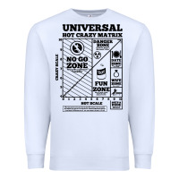White hot crazy matrix matrix Premium Sweatshirt - artisFamous