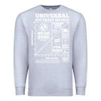 Heather Grey hot crazy matrix matrix Premium Sweatshirt - artisFamous