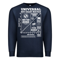 Navy hot crazy matrix matrix Premium Sweatshirt - artisFamous