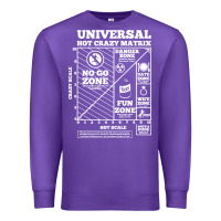 Purple hot crazy matrix matrix Premium Sweatshirt - artisFamous