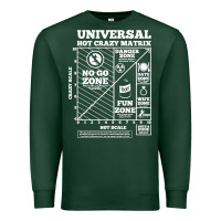 Sports Green hot crazy matrix matrix Premium Sweatshirt - artisFamous