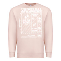 Pale Pink hot crazy matrix matrix Premium Sweatshirt - artisFamous