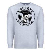 Heather Grey knuckle sandwich Premium Sweatshirt - artisFamous