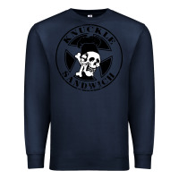 Navy knuckle sandwich Premium Sweatshirt - artisFamous