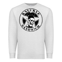 Oatmeal Heather knuckle sandwich Premium Sweatshirt - artisFamous