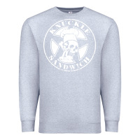 Heather Grey knuckle sandwich Premium Sweatshirt - artisFamous