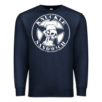 Navy knuckle sandwich Premium Sweatshirt - artisFamous
