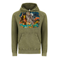 Vintage Olive Happy Fall Y'all Owl Vintage Hoodie - LillyAllenDesigns