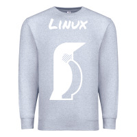 Heather Grey linux Premium Sweatshirt - artisFamous