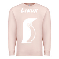 Pale Pink linux Premium Sweatshirt - artisFamous