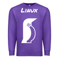 Purple linux Premium Sweatshirt - artisFamous