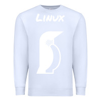 White linux Premium Sweatshirt - artisFamous