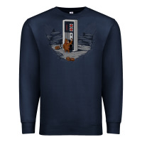 Navy dawn of gaming Premium Sweatshirt - artisFamous