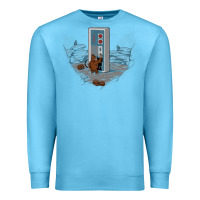 Ocean Blue dawn of gaming Premium Sweatshirt - artisFamous