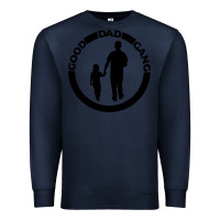 Navy good dad gang Premium Sweatshirt - artisFamous