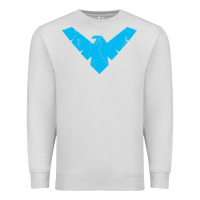 Dove Grey nightwing Premium Sweatshirt - artisFamous