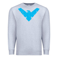 Heather Grey nightwing Premium Sweatshirt - artisFamous