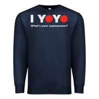 Navy funny yoyo Premium Sweatshirt - artisFamous