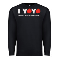 Black funny yoyo Premium Sweatshirt - artisFamous
