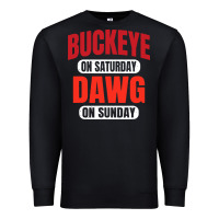 Black buckeye on saturday Premium Sweatshirt - artisFamous