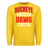 Lemon buckeye on saturday Premium Sweatshirt - artisFamous