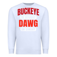 White buckeye on saturday Premium Sweatshirt - artisFamous