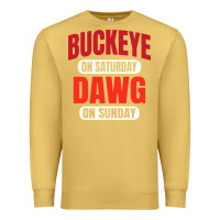 Antique Gold buckeye on saturday Premium Sweatshirt - artisFamous