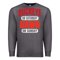 Charcoal Heather buckeye on saturday Premium Sweatshirt - artisFamous
