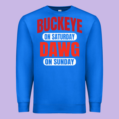 Buckeye On Saturday Premium Sweatshirt Designed By Artisfamous