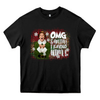 Black the elf omg santa Heavy Core Tee - CowGirlArtShop