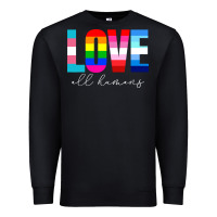 Black lgbt pride rainbow love lgbtq pride Premium Sweatshirt - artisFamous