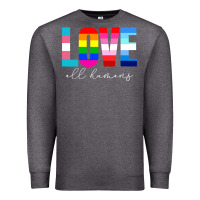 Charcoal Heather lgbt pride rainbow love lgbtq pride Premium Sweatshirt - artisFamous