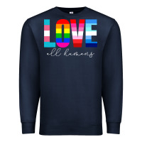 Navy lgbt pride rainbow love lgbtq pride Premium Sweatshirt - artisFamous