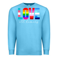 Ocean Blue lgbt pride rainbow love lgbtq pride Premium Sweatshirt - artisFamous