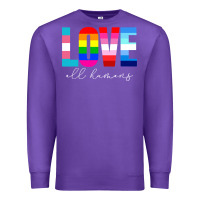 Purple lgbt pride rainbow love lgbtq pride Premium Sweatshirt - artisFamous
