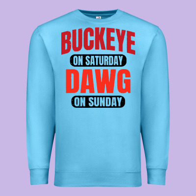 Buckeye On Saturday Premium Sweatshirt Designed By Artisfamous