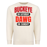 Sandshell buckeye on saturday Premium Sweatshirt - artisFamous