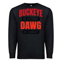 Black buckeye on saturday Premium Sweatshirt - artisFamous