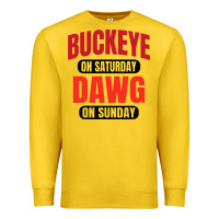 Lemon buckeye on saturday Premium Sweatshirt - artisFamous