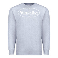 Heather Grey vee jay records Premium Sweatshirt - artisFamous