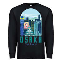 Black Osaka Japan Premium Sweatshirt - artisFamous