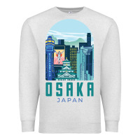 Oatmeal Heather Osaka Japan Premium Sweatshirt - artisFamous
