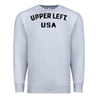 Heather Grey upper left usa Premium Sweatshirt - artisFamous
